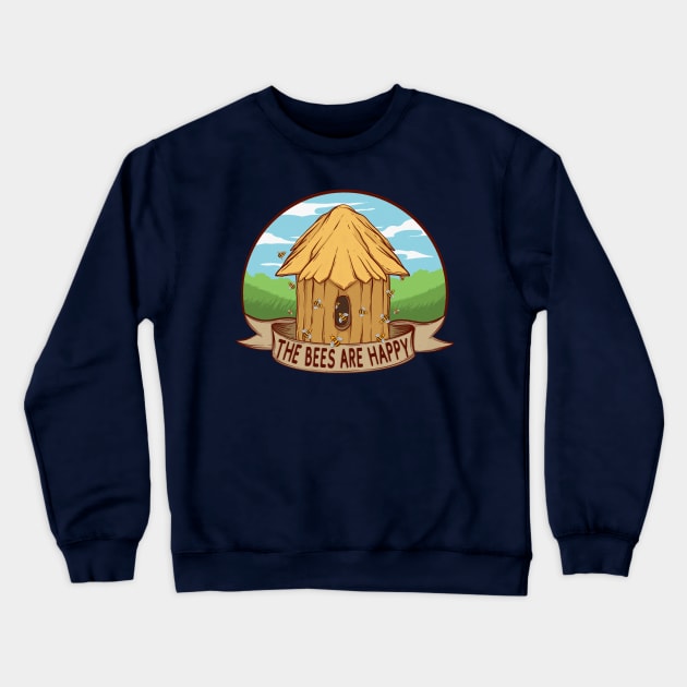 Valheim The Bees Are Happy Crewneck Sweatshirt by Artistic Imp